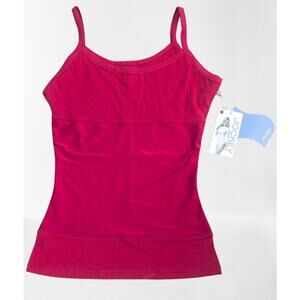 New JOCKEY Rachel Zoe Patented 3-Panel Design Red Strappy Tank Top Size MEDIUM